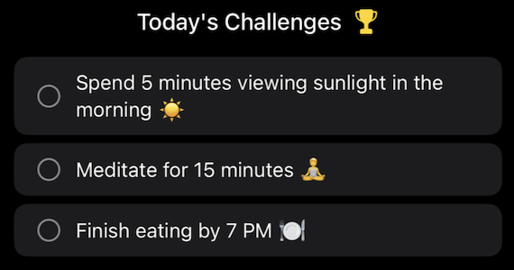 Daily Sleep Challenges